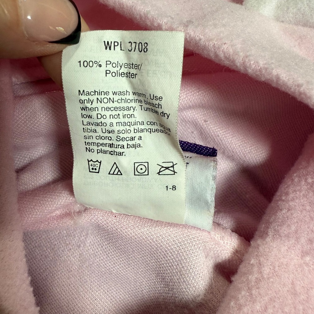 Disney Winnie the Pooh Vintage Pink Fleece Pram Suit Hooded Footie 0-6 Months - Picture 5 of 9
